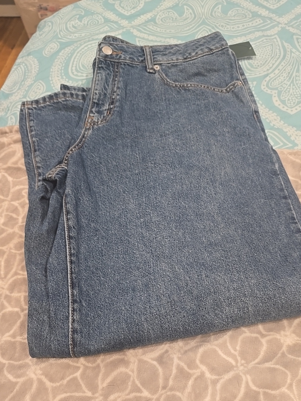 New Blue Baggy Jeans Plus Size